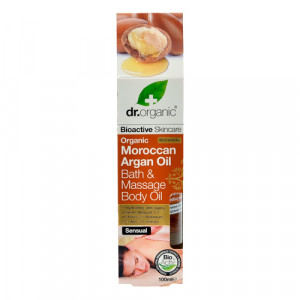 Dr. Organic Moroccan Argan Oil Bahth og Massage Body Oil (100 ml)