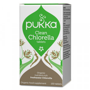 Pukka Clean Chlorella - Ekologiskt (500 mg, 150 tabletter)