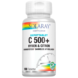 Solaray C500+ Hyben og Citron (100 tabletter)
