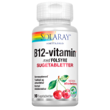 Solaray - B-12 vitamin med folsyra (90 tabletter)