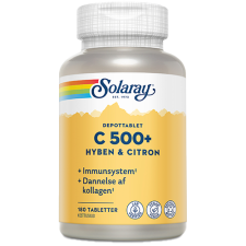 Solaray C500+ Hyben og Citron (180 tabletter)